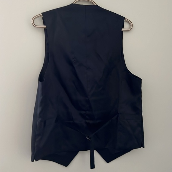 Pronto Uomo Black Vest Classic Formal Design - Picture 2 of 3